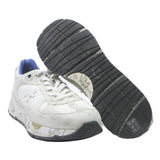 PREMIATA Leather Synthetic Mens Low Top Trainers White UK 9 Printed Sole