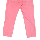 Womens Regular Fit Pink Cotton Blend Jeans W28 L25 Button Closure Stylish