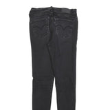 LEVI'S 710 Womens Black Slim Skinny Denim Medium W26 L30 Stretch Cotton Blend