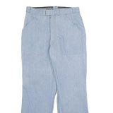 Mens Regular Fit Light Blue Denim Cotton Jeans W30 L32 Casual Straight Leg Zip