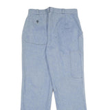 Mens Regular Fit Light Blue Denim Cotton Jeans W30 L32 Casual Straight Leg Zip