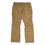 DICKIES Mens Cotton Blend Khaki Regular Fit Straight Leg Trousers W36 L28
