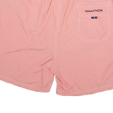 NAUTICA Mens Shorts Pink Polyester Blend Casual 2XL W38 Drawstring Beachwear