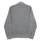 CALVIN KLEIN Mens Grey Zip Jacket M Cotton Plain Lightweight Casual Wear