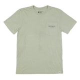 CARHARTT Mens Green Pocket T-Shirt S Short Sleeve Crew Neck Logo Graphic