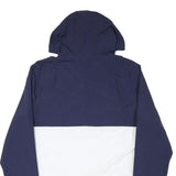 FILA Mens Navy & White Logo Print Hoodie Jacket S Polyester Blend Plain Zip