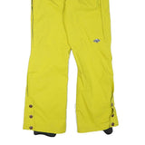 COLUMBIA Lined Womens Polyester Blend Yellow Relaxed Trousers W32 L30 Outdoor