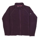 BERGHAUS Womens Purple Jacket UK 10 Polyester Zip Fleece Outdoor Warm Casual