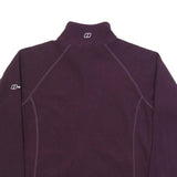 BERGHAUS Womens Purple Jacket UK 10 Polyester Zip Fleece Outdoor Warm Casual