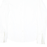 BOSS Mens White Plain Shirt M Classic Fit Cotton Blend Formal Button Down