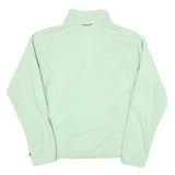 THE NORTH FACE Womens Mint Green Fleece Jacket S Polyester Blend Zip Casual