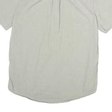 TOMMY HILFIGER Mens Beige Classic Cotton Shirt L Pocket Logo Casual Summer