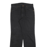 WRANGLER Mens Jeans Black Regular Straight Denim Raw W30 L30 Classic Cotton