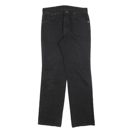 WRANGLER Mens Jeans Black Regular Straight Denim Raw W30 L30 Classic Cotton