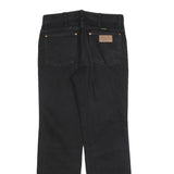 WRANGLER Mens Jeans Black Regular Straight Denim Raw W30 L30 Classic Cotton
