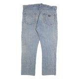 DICKIES Mens Regular Fit Jeans Blue Denim W36 L28 Classic Cotton Blend Zip