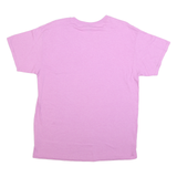 GILDAN Womens Pink The Island Graphic T-Shirt L Short Sleeve Crew Neck Casual
