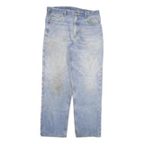 CARHARTT Mens Relaxed Denim Light Blue Cotton Blend Jeans W36 L34 Casual