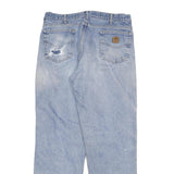 CARHARTT Mens Relaxed Denim Light Blue Cotton Blend Jeans W36 L34 Casual