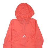 PUMA Womens Red Lightweight Hooded Jacket S Polyester Plain Zip Sportswear