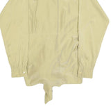 MAX MARA Womens Beige Silk Blend Shirt Long Sleeve Collared S Elegant Tie Hem