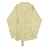 MAX MARA Womens Beige Silk Blend Shirt Long Sleeve Collared S Elegant Tie Hem