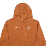 NIKE Mens Brown Texas Hoodie M Cotton Blend Pullover Hooded Sweatshirt