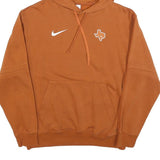 NIKE Mens Brown Texas Hoodie M Cotton Blend Pullover Hooded Sweatshirt