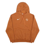 NIKE Mens Brown Texas Hoodie M Cotton Blend Pullover Hooded Sweatshirt