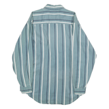 LEVI'S Mens Blue & White Striped Cotton Shirt S Casual Button Front