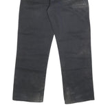 DICKIES Mens Black Regular Fit Straight Leg Trousers W36 L30 Durable Cotton