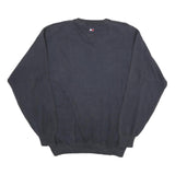 TOMMY HILFIGER Mens Navy Plain Cotton Crew Neck Basic Knit Jumper L Comfort