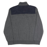 NAUTICA Mens Grey Crew Neck L Cotton Blend Sweatshirt with Shoulder Detail