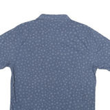 LEVI'S Mens Blue Cotton Blend Star Print Short Sleeve Shirt L Casual Summer