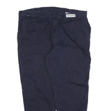 CARHARTT Mens Cotton Blend Navy Relaxed Straight Trousers W46 L32 Workwear