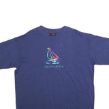 TODAYS NEWS Mens Blue California Graphic T-Shirt XL Short Sleeve Crew Neck