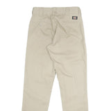 DICKIES Mens Polyester Blend Beige Regular Fit Straight Trousers W29 L32