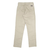 DICKIES Mens Polyester Blend Beige Regular Fit Straight Trousers W29 L32