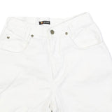 PROPS Womens White Cotton Blend Casual Shorts XS W24 Classic Fit Summer Wear