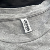 Underwear Moschino Graphic T-Shirt - Small Grey Cotton