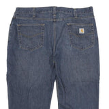 CARHARTT Mens Jeans Blue Regular Straight Denim Medium W42 L23 Workwear Zip