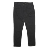 LEVI'S Classic Mid Rise Skinny Womens Jeans Black Cotton Blend W31 L28 Zip