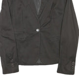 JOOP Womens Black Classic Jacket XS Polyester Blend Button Plain Tailored Blazer