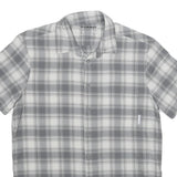 MAMMUT Mens Grey & White Check Shirt S Lightweight Synthetic Outdoor Casual