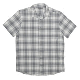 MAMMUT Mens Grey & White Check Shirt S Lightweight Synthetic Outdoor Casual