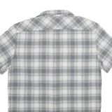 MAMMUT Mens Grey & White Check Shirt S Lightweight Synthetic Outdoor Casual