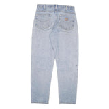 CARHARTT Mens Jeans Light Blue Regular Straight Denim Stone Wash W32 L32 Casual