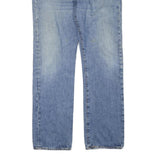 LEVI'S Mens Blue Regular Fit Straight Denim Cotton Blend Jeans W38 L33 Button