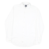 JOOP Mens White Slim Fit Shirt M Cotton Blend Formal Business Casual
