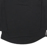 CALVIN KLEIN Womens Black & Red Printed Top Long Sleeve V-Neck M Lightweight